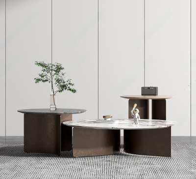 现代茶几3D模型下载